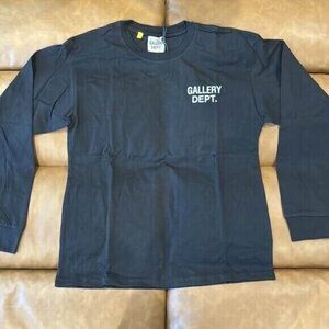 Gallery Dept GD Big Logo Long-Sleeve Black Sweater Mens Sizes S, M, L